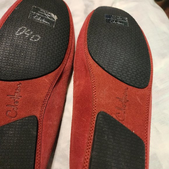 NEW REAL FUR LINED SUEDE COLEHANN SLIPPERS, SIZE 9 1/2 main image 4